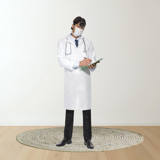 Adults Doctor Fancy Dress Costume – Surgeon Outfit with Coat & Mask The Party Hut | Balloons, Fancy Dress & Party Supplies Cheltenham