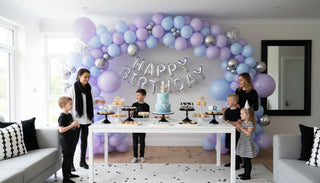 professional balloon arrangement display