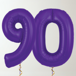 Purple Foil Number Balloons (34” Helium-Filled) 90 The Party Hut | Balloons, Fancy Dress & Party Supplies Cheltenham