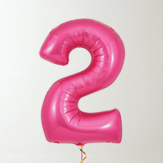 Magenta Pink Foil Number Balloons (34” Helium-Filled) 2 The Party Hut | Balloons, Fancy Dress & Party Supplies Cheltenham