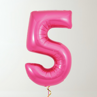 Magenta Pink Foil Number Balloons (34” Helium-Filled) 5 The Party Hut | Balloons, Fancy Dress & Party Supplies Cheltenham