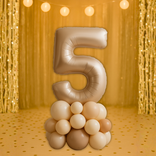 Nude Number Balloon Stack – Air-Filled Display 1.5m – The Party Hut Cheltenham