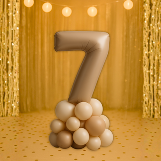 Nude Number Balloon Stack – Air-Filled Display 1.5m – The Party Hut Cheltenham