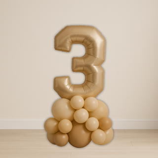 Nude Number Balloon Stack | 1.5 to 2m | 0 to 9