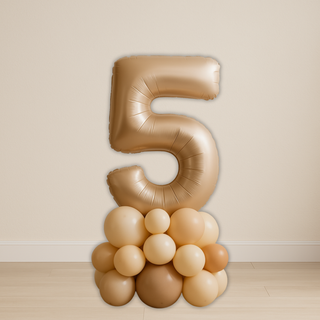 Nude Number Balloon Stack | 1.5 to 2m | 0 to 9