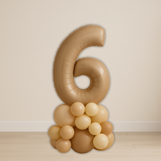 Nude Number Balloon Stack | 1.5 to 2m | 0 to 9