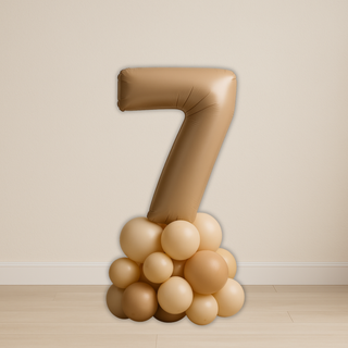 Nude Number Balloon Stack | 1.5 to 2m | 0 to 9