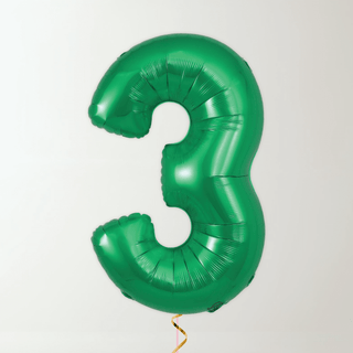 Green Foil Number Balloons (34” Helium-Filled) 3 The Party Hut | Balloons, Fancy Dress & Party Supplies Cheltenham