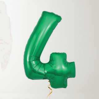Green Foil Number Balloons (34” Helium-Filled) 4 The Party Hut | Balloons, Fancy Dress & Party Supplies Cheltenham