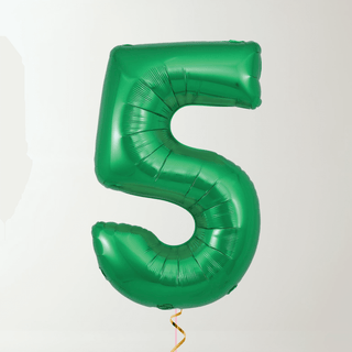 Green Foil Number Balloons (34” Helium-Filled) 5 The Party Hut | Balloons, Fancy Dress & Party Supplies Cheltenham