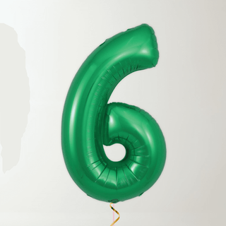 Green Foil Number Balloons (34” Helium-Filled) 6 The Party Hut | Balloons, Fancy Dress & Party Supplies Cheltenham