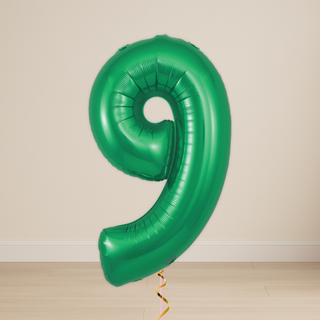 Green Number Balloons | Foil, 34”