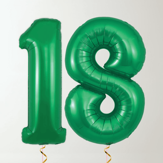Green Foil Number Balloons (34” Helium-Filled) 18 The Party Hut | Balloons, Fancy Dress & Party Supplies Cheltenham