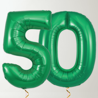 Green Foil Number Balloons (34” Helium-Filled) 50 The Party Hut | Balloons, Fancy Dress & Party Supplies Cheltenham