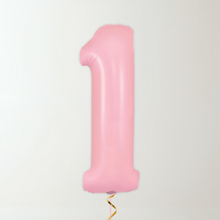 Pastel Pink Foil Number Balloons (34” Helium-Filled) 1 The Party Hut | Balloons, Fancy Dress & Party Supplies Cheltenham