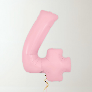 Pastel Pink Foil Number Balloons (34” Helium-Filled) 4 The Party Hut | Balloons, Fancy Dress & Party Supplies Cheltenham