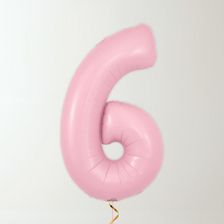 Pastel Pink Foil Number Balloons (34” Helium-Filled) 6 The Party Hut | Balloons, Fancy Dress & Party Supplies Cheltenham