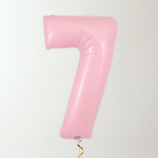 Pastel Pink Foil Number Balloons (34” Helium-Filled) 7 The Party Hut | Balloons, Fancy Dress & Party Supplies Cheltenham