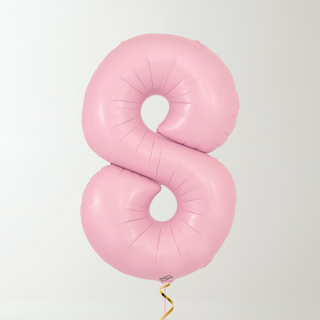 Pastel Pink Foil Number Balloons (34” Helium-Filled) 8 The Party Hut | Balloons, Fancy Dress & Party Supplies Cheltenham