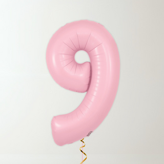 Pastel Pink Foil Number Balloons (34” Helium-Filled) 9 The Party Hut | Balloons, Fancy Dress & Party Supplies Cheltenham