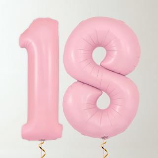 Pastel Pink Foil Number Balloons (34” Helium-Filled) 18 The Party Hut | Balloons, Fancy Dress & Party Supplies Cheltenham