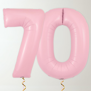 Pastel Pink Foil Number Balloons (34” Helium-Filled) 70 The Party Hut | Balloons, Fancy Dress & Party Supplies Cheltenham