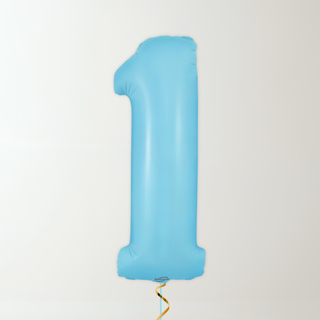 Pastel Blue Foil Number Balloons (34” Helium-Filled) 1 The Party Hut | Balloons, Fancy Dress & Party Supplies Cheltenham
