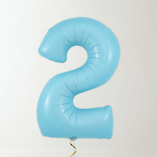 Pastel Blue Foil Number Balloons (34” Helium-Filled) 2 The Party Hut | Balloons, Fancy Dress & Party Supplies Cheltenham