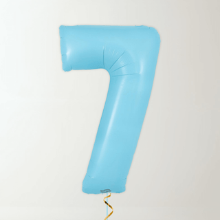 Pastel Blue Foil Number Balloons (34” Helium-Filled) 7 The Party Hut | Balloons, Fancy Dress & Party Supplies Cheltenham