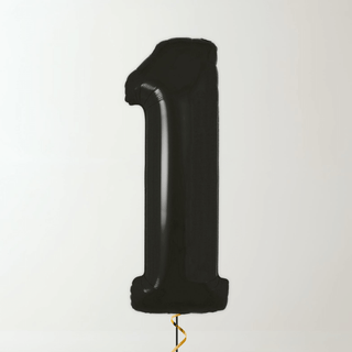 Black Foil Number Balloons (34” Helium-Filled) 1 The Party Hut | Balloons, Fancy Dress & Party Supplies Cheltenham