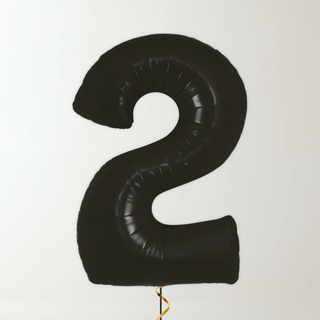 Black Foil Number Balloons (34” Helium-Filled) 2 The Party Hut | Balloons, Fancy Dress & Party Supplies Cheltenham