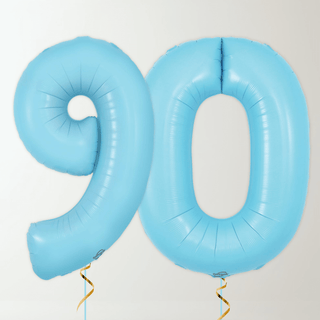 Pastel Blue Foil Number Balloons (34” Helium-Filled) 90 The Party Hut | Balloons, Fancy Dress & Party Supplies Cheltenham