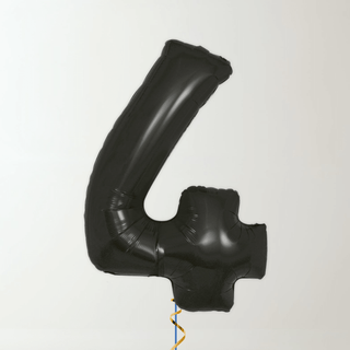 Black Foil Number Balloons (34” Helium-Filled) 4 The Party Hut | Balloons, Fancy Dress & Party Supplies Cheltenham