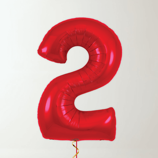 Red Foil Number Balloons (34” Helium-Filled) 2 The Party Hut | Balloons, Fancy Dress & Party Supplies Cheltenham