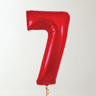 Red Foil Number Balloons (34” Helium-Filled) 7 The Party Hut | Balloons, Fancy Dress & Party Supplies Cheltenham