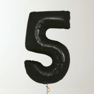 Black Foil Number Balloons (34” Helium-Filled) 5 The Party Hut | Balloons, Fancy Dress & Party Supplies Cheltenham