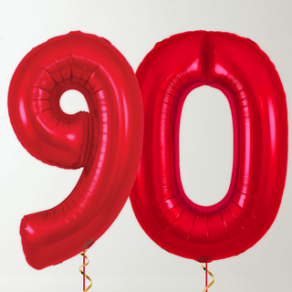 Red Foil Number Balloons (34” Helium-Filled) 90 The Party Hut | Balloons, Fancy Dress & Party Supplies Cheltenham