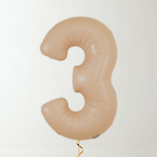 Nude Foil Number Balloons (34” Helium-Filled) 3 The Party Hut | Balloons, Fancy Dress & Party Supplies Cheltenham
