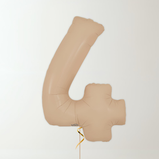 Nude Foil Number Balloons (34” Helium-Filled) 4 The Party Hut | Balloons, Fancy Dress & Party Supplies Cheltenham