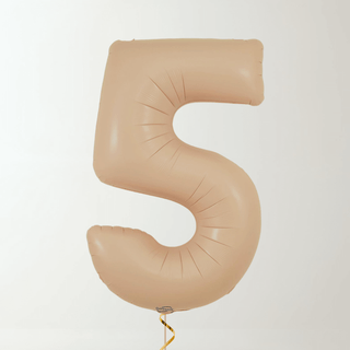 Nude Foil Number Balloons (34” Helium-Filled) 5 The Party Hut | Balloons, Fancy Dress & Party Supplies Cheltenham