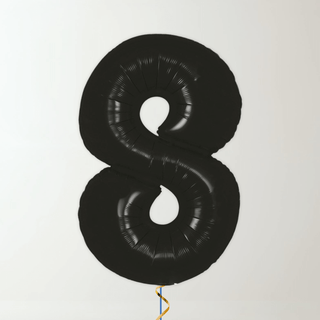 Black Foil Number Balloons (34” Helium-Filled) 8 The Party Hut | Balloons, Fancy Dress & Party Supplies Cheltenham