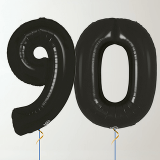 Black Foil Number Balloons (34” Helium-Filled) 90 The Party Hut | Balloons, Fancy Dress & Party Supplies Cheltenham