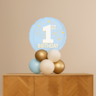 1st Birthday Mini Tabletop Balloon Display – Boy or Girl