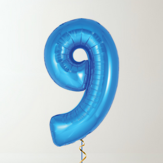 Sapphire Blue Foil Number Balloons (34” Helium-Filled) 9 The Party Hut | Balloons, Fancy Dress & Party Supplies Cheltenham