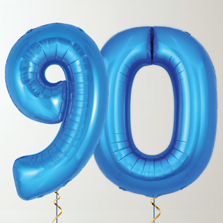 Sapphire Blue Foil Number Balloons (34” Helium-Filled) 90 The Party Hut | Balloons, Fancy Dress & Party Supplies Cheltenham