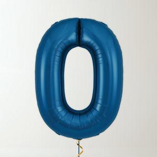 Navy Blue Foil Number Balloons (34” Helium-Filled) 0 The Party Hut | Balloons, Fancy Dress & Party Supplies Cheltenham
