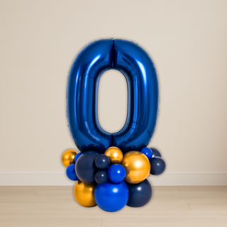 Navy Blue Number Balloon Stacks | 1.5m to 2m – Luxe Display