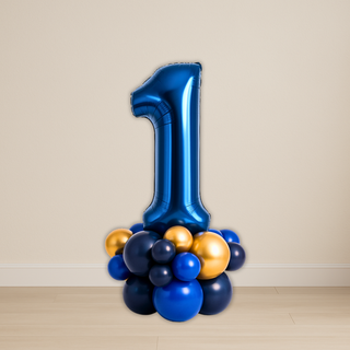 Navy Blue Number Balloon Stacks | 1.5m to 2m – Luxe Display