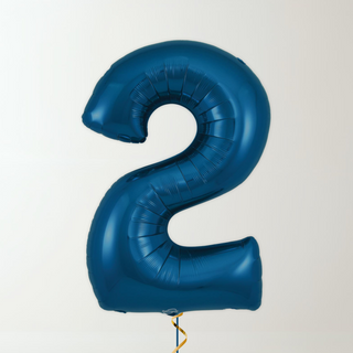 Navy Blue Foil Number Balloons (34” Helium-Filled) 2 The Party Hut | Balloons, Fancy Dress & Party Supplies Cheltenham