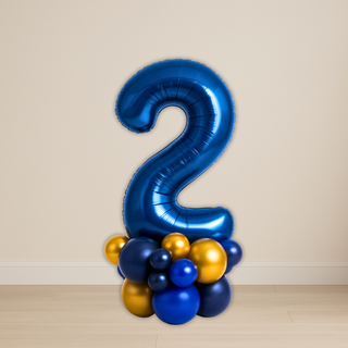 Navy Blue Number Balloon Stacks | 1.5m to 2m – Luxe Display